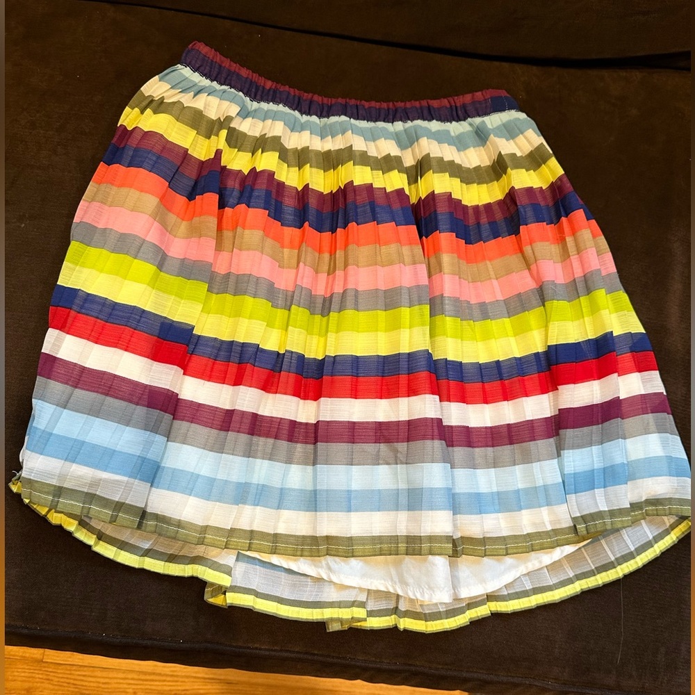 Gap Girls Multi Color Stripe Mini Skirt Sz XL 12